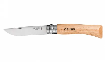 Opinel N°07 Inox Natural blister - klasyczny składany nóż