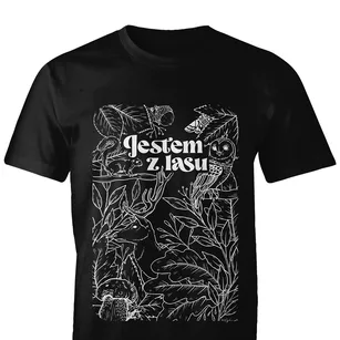 Męska koszulka "Jestem z lasu" - t-shirt dla harcerzy i turystów