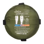 CAMPUS Pioneer 200 - zielony - śpiwór turystyczny mumia