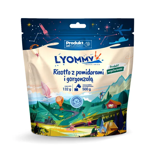 LYOMMY Risotto z pomidorami i gorgonzolą - 500 g - danie liofilizowane  liofilizat