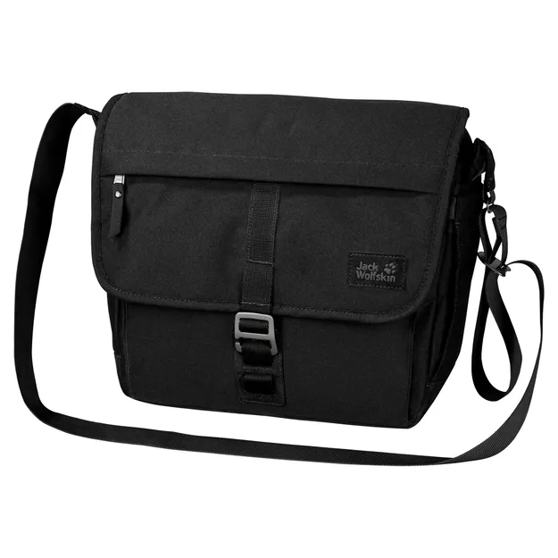 Czarna torba miejska na ramię Jack Wolfskin Camden Town Ultra Black