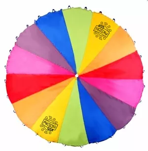 Spadochron animacyjny Akson 7 barw - Chusta Klanza - 1,75 m / 14 uchwytów