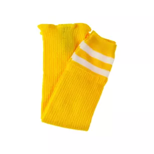 Getry harcerskie - Żółte z paskami białymi