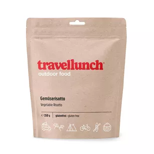TRAVELLUNCH wegetariańskie risotto warzywne - porcja podwójna - 800 g - danie liofilizowane bezglutenowe