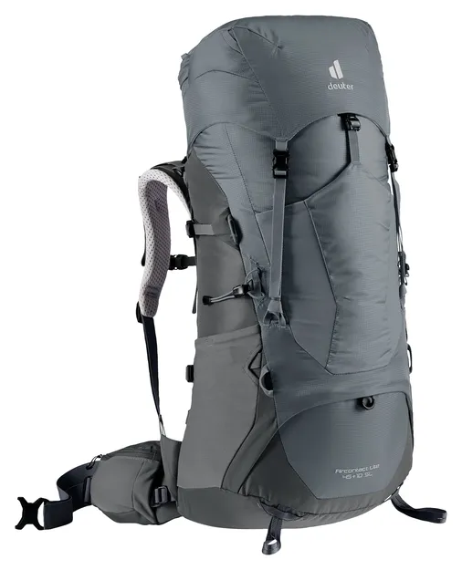 DEUTER Aircontact Lite 45+10 SL shale-graphite - Damski plecak turystyczny lekki