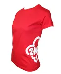 Koszulka z logo ZHP na boku - damska - czerwona