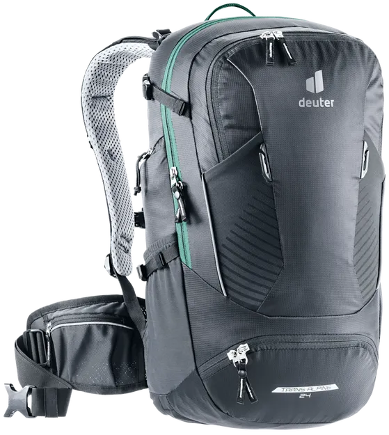 Deuter Trans Alpine 24 black - plecak turystyczno-rowerowy 