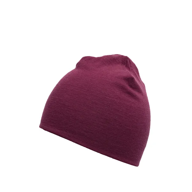 DEVOLD Lauparen beanie - Beetroot - sportowa czapka wełniana