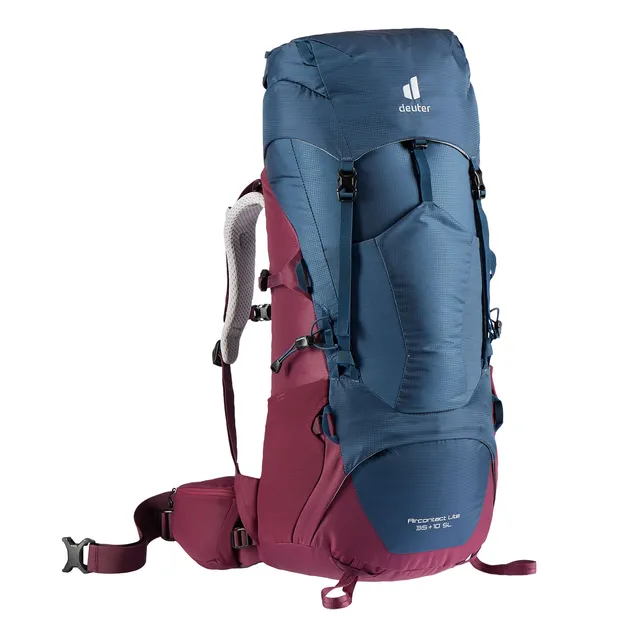 DEUTER Aircontact Lite 35+10 SL marine/blackberry - Plecak turystyczny damski lekki