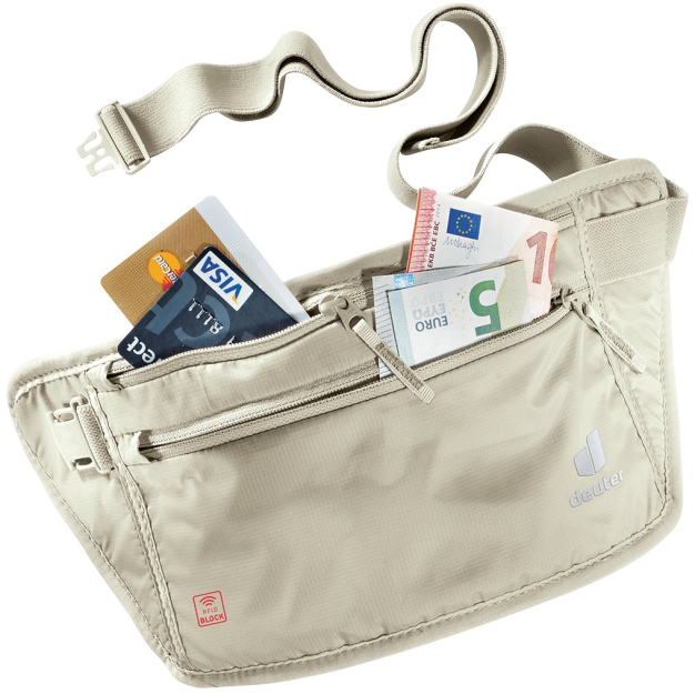 DEUTER Security Money Belt II Sand RFID - Saszetka - ukryty portfel