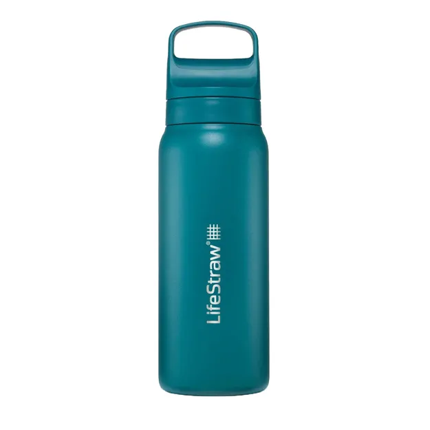 LIFESTRAW Go 2.0 - Butelka ze stali nierdzewnej z filtrem - 700 ml - Laguna Teal