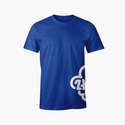 Koszulka z logo ZHP na boku - męska - niebieska