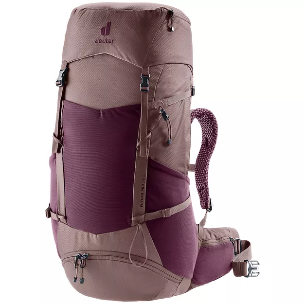 DEUTER Futura Pro 38 SL z siatką dystansową - cassis/ashrose - Damski plecak turystyczny