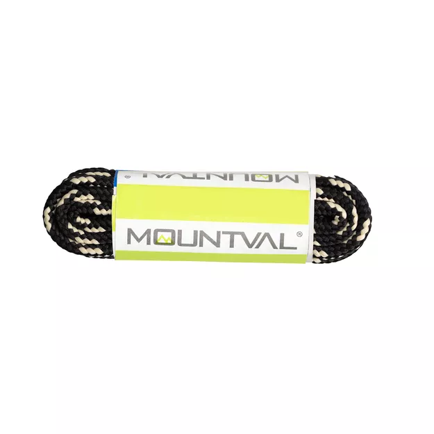 MOUNTVAL Sznurowadła sznurówki do butów turystycznych 180 cm - czarno-beżowe