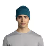 BUFF Lightweight Merino Beanie - Solid Teal - cienka sportowa czapka merynosowa - 3