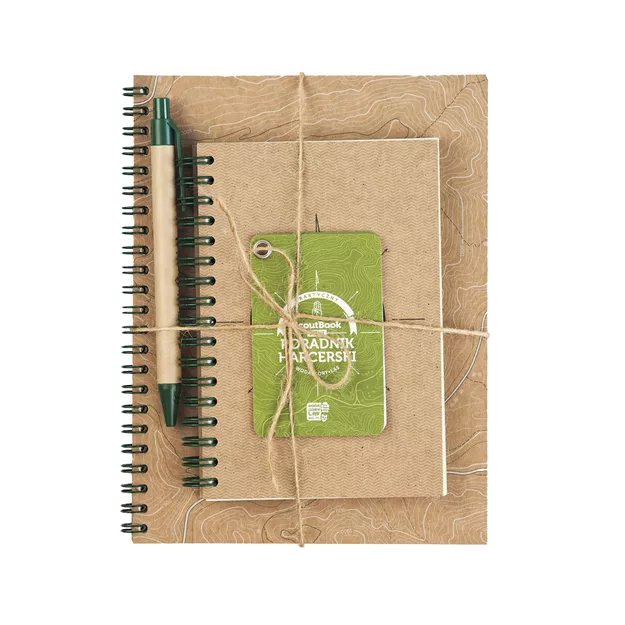 Zestaw SCOUTBOOK: poradnik harcerski + mini poradnik harcerski + notatnik A6