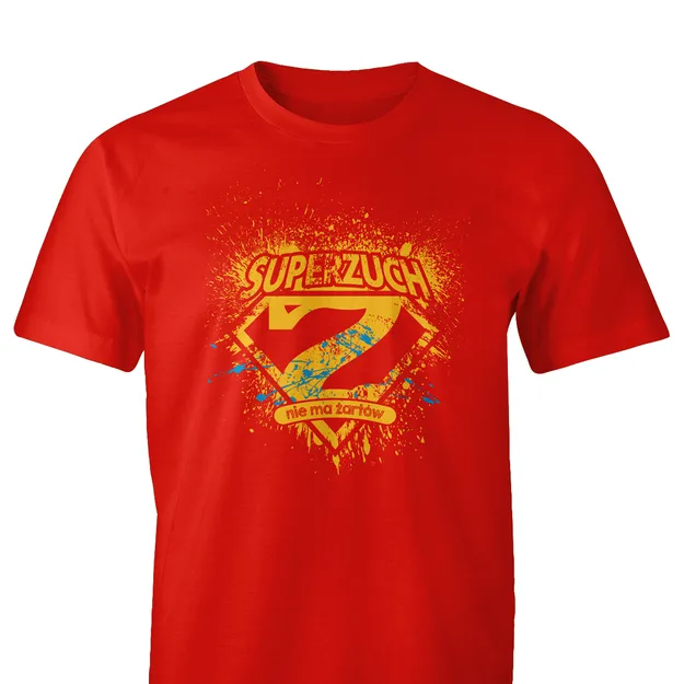 Koszulka t-shirt Super Zuch - czerwona męska