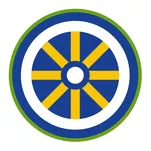 Sprawność harcerska Powożący / Powożąca - zielone obszycie - reforma SIM - System Identyfikacji Metodycznej