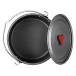 NILS Garnek turystyczny z pokrywką - 4 litry - kociołek - 2