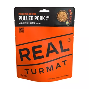REAL TURMAT Szarpana wieprzowina z ryżem - danie liofilizowane - 500 g