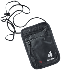 DEUTER Security Wallet I Black RFID Block - Ukryta saszetka pod ubranie