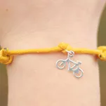 ROWER Bransoletka turystyczna ze srebrną zawieszką na sznurku - różne kolory - 3