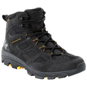 JACK WOLFSKIN  Vojo Hike 3 Mid Texapore black / burly yellow - Buty trekkingowe dla mężczyzn 