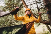 LESOVIK Draka Golden Brown - hamak z moskitierą i systemem zawieszenia, turystyczny - 7