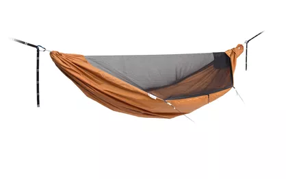 LESOVIK Draka Golden Brown - hamak z moskitierą i systemem zawieszenia, turystyczny