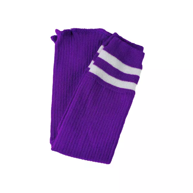Getry harcerskie - Fioletowe z paskami białymi