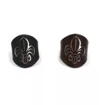 Suwak skautowy z lilijką - brązowy