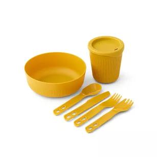 SEA TO SUMMIT Zestaw naczyń biwakowych Passage Dinnerware (6 elementów) - Arrowwood Yellow