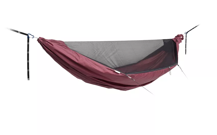 LESOVIK Draka Burgundy Ron - hamak z moskitierą i systemem zawieszenia, turystyczny