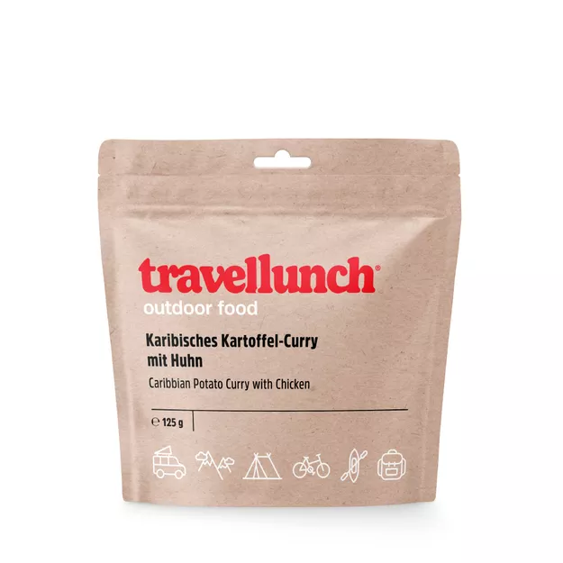 TRAVELLUNCH Karaibskie ziemniaczki curry z kurczakiem - danie liofilizowane
