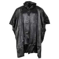 MFH - lekkie poncho / ponczo winylowe przeciwdeszczowe - 08210A - czarne