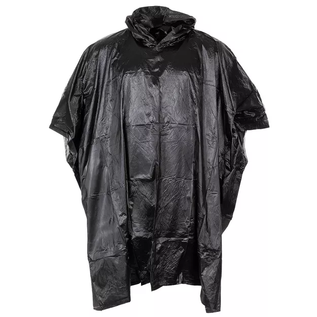 MFH - lekkie poncho / ponczo winylowe przeciwdeszczowe - 08210A - czarne