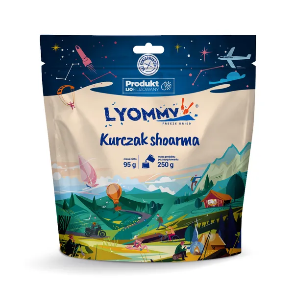 LYOMMY Kurczak shoarma - 250 g - danie liofilizowane / liofilizat