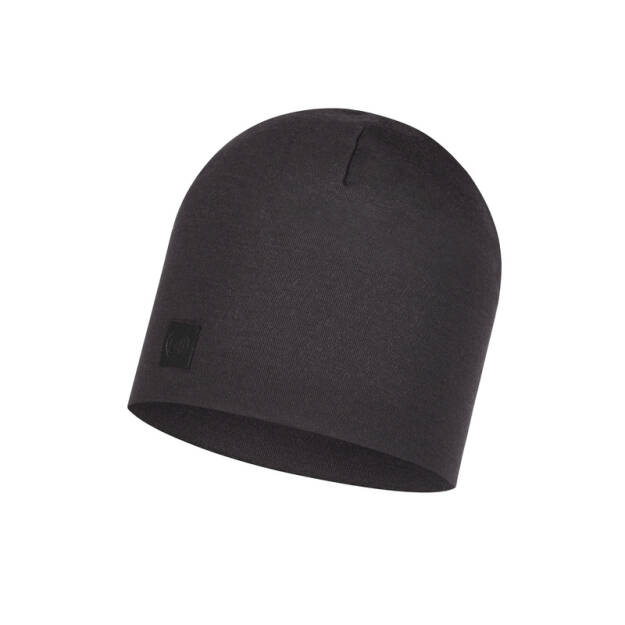 BUFF Heavyweight Merino Wool Hat - Solid Black - sportowa czapka zimowa merynosowa