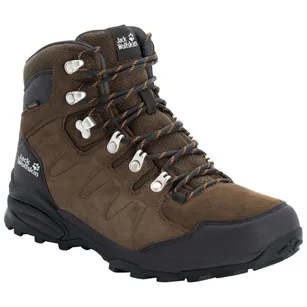 JACK WOLFSKIN Refugio Mid Texapore Men - brown/phantom - wysokie buty turystyczne