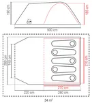 COLEMAN Cortes 5 Plus - Namiot rodzinny 5-osobowy 