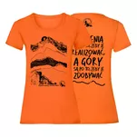 FUNDACJA SZERPOWIE NADZIEI Damska pomarańczowa koszulka - Tatrzańskie szczyty - 2