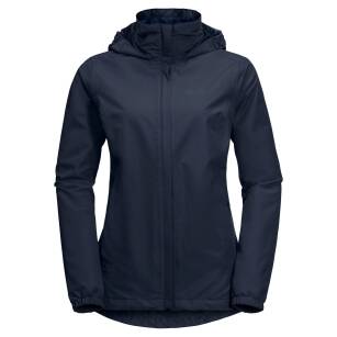 JACK WOLFSKIN Stormy Point Jacket - midnight blue - damska kurtka hardshellowa przeciwdeszczowa
