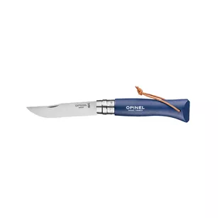 OPINEL Colorama Dark Blue N°08 - składany nóż z rzemykiem - blister