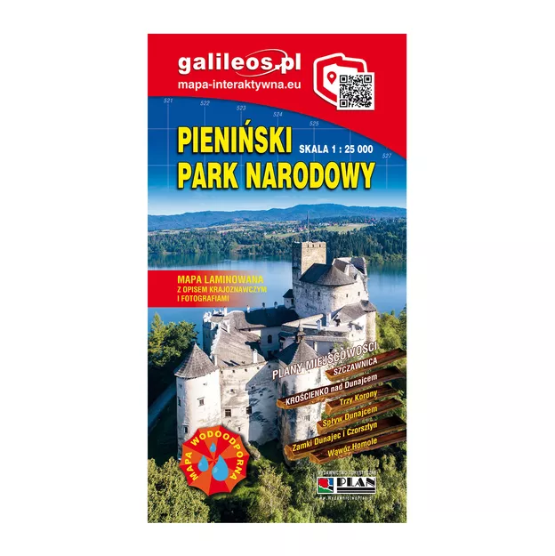 GALILEOS Mapa turystyczna - Pieniński Park Narodowy - laminowana