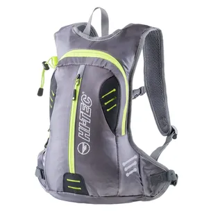 HI-TEC IVO - grey/lime - lekki sportowy plecak biegowy