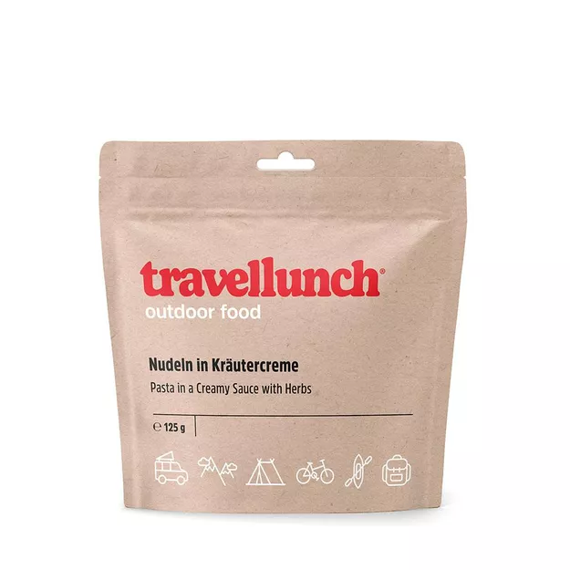 TRAVELLUNCH wegetariański makaron w sosie śmietanowym - 525 g - danie liofilizowane