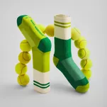 MANY MORNINGS - Green Groove - kolorowe skarpetki sportowe - 3