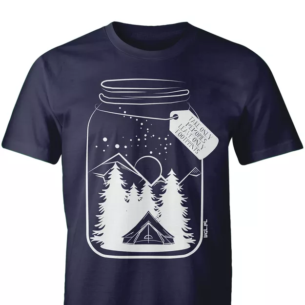 Koszulka Take Only Memories Leave Only Footprints męska - seria Nature