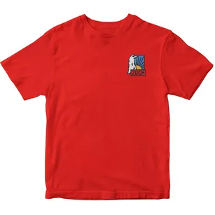 Koszulka zucha z haftowanym logo - dziecięca czerwona