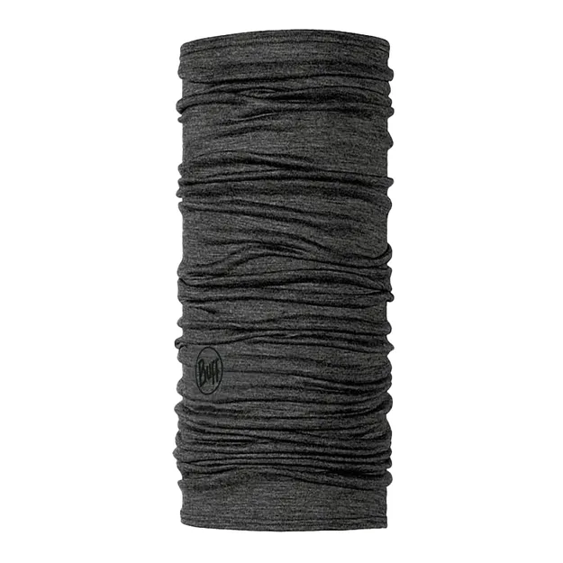 BUFF Lightweight Merino Wool - Solid Grey - chusta wielofunkcyjna z wełny merino